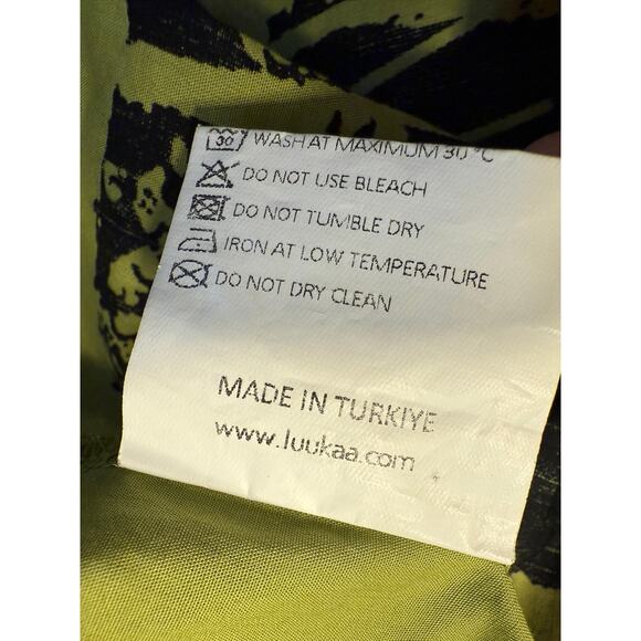 Luukaa ELOWEN Pistachio Green Printed poplin shirt Lagenlook Longline - Picture 4 of 8